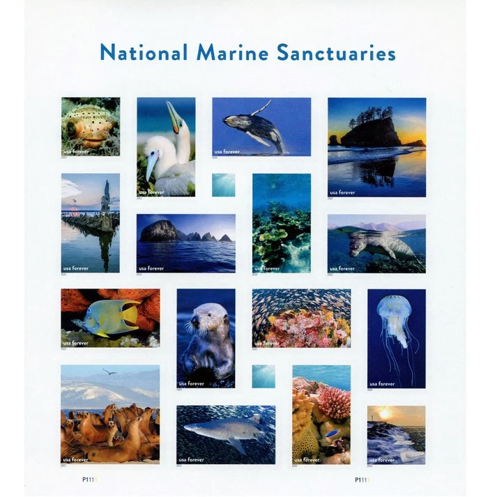 National Marine Sanctuaries 2022 1 - Forever Stamps National Marine Sanctuaries 2022