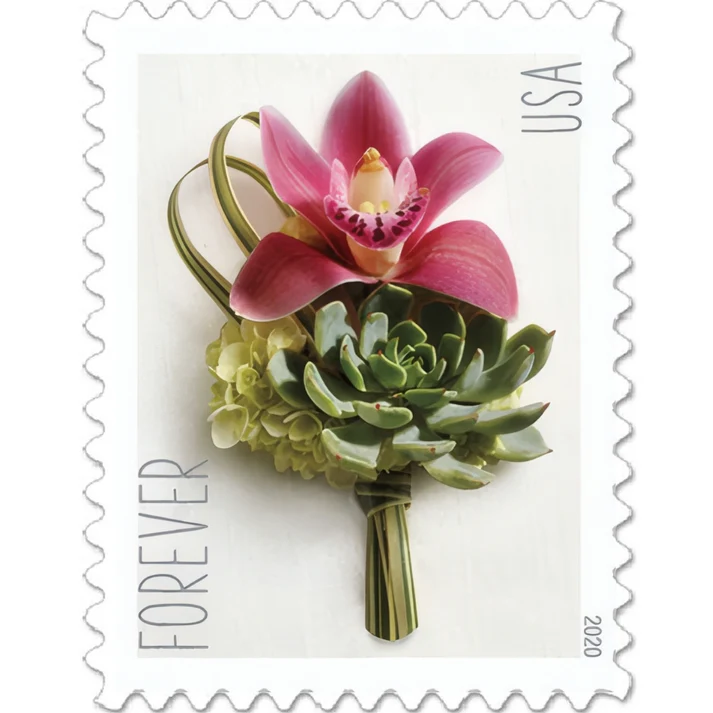 Contemporary Boutonniere 2020 1 - Forever Stamps Contemporary Boutonniere 2020