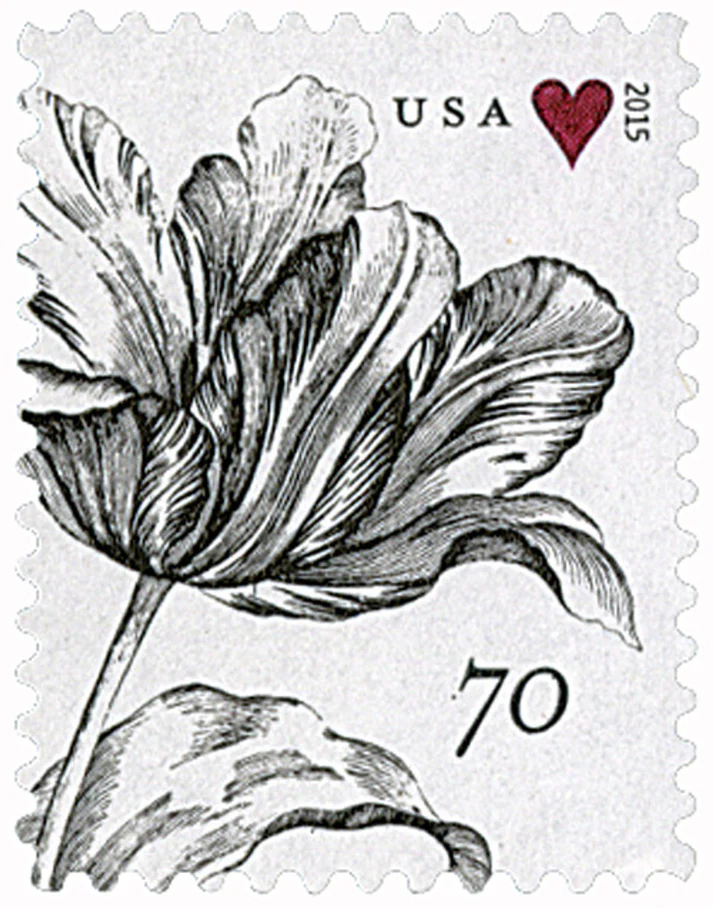 Vintage Orchid 2015 1 - Forever Stamps Vintage Orchid 2015