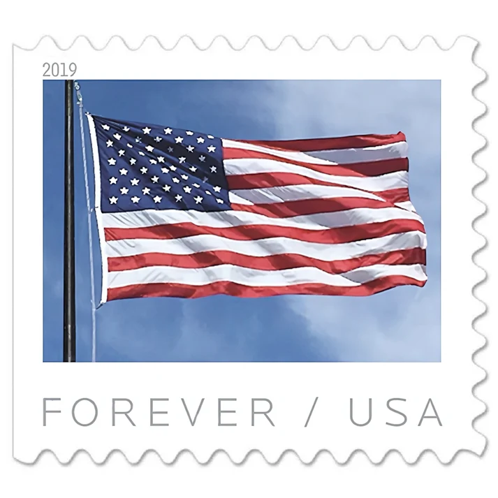 Flag 2019 Roll 1 - Forever Stamps Flag 2019 Roll