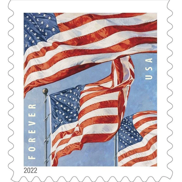 Flag 2022 Roll 1 - Forever Stamps Flag 2022 Roll