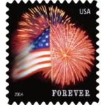 FlagFireworks2014 - Forever Stamps