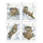 Otters in Snow 2021 2 - Forever Stamps OttersinSnow2021 - Forever Stamps
