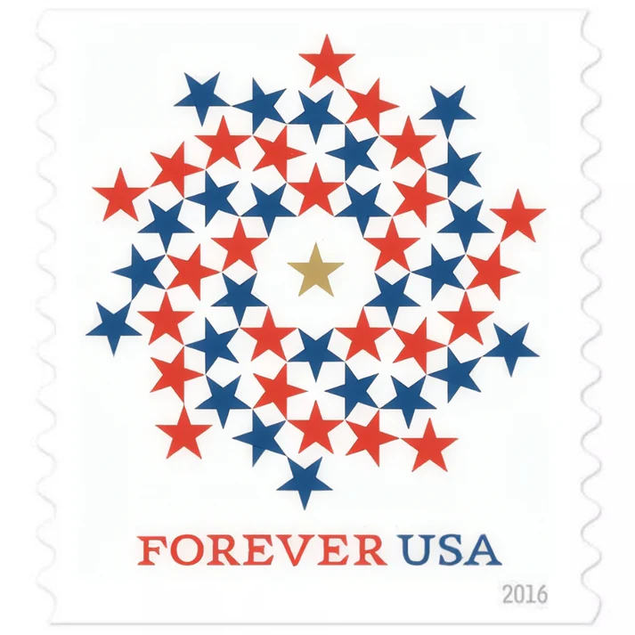 Patriotic Spiral 2016 1 - Forever Stamps Patriotic Spiral 2016