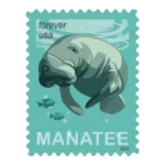 Save the Manatees 2024 2 - Forever Stamps SavetheManatees2024 - Forever Stamps