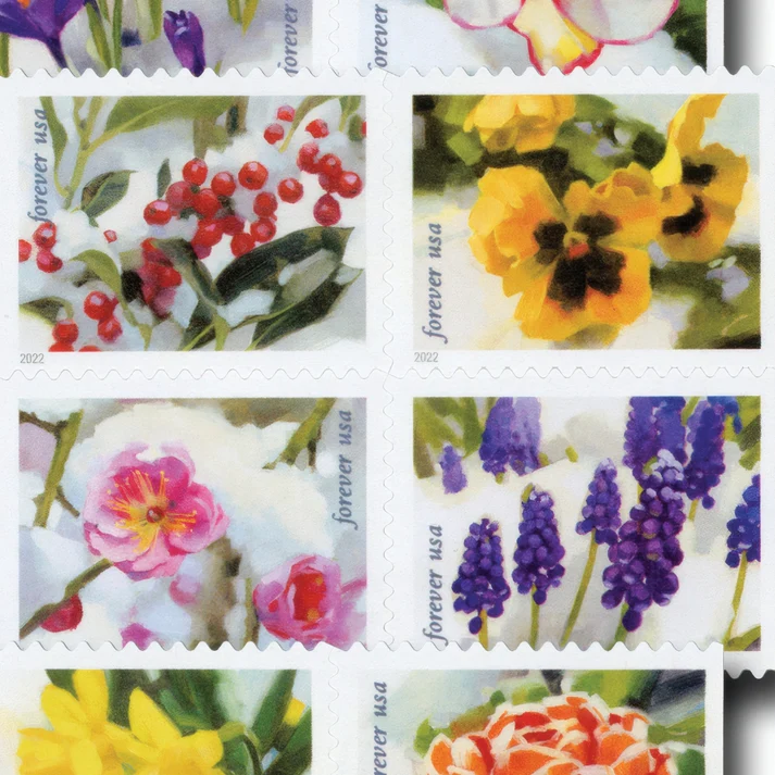 Snowy Beauty 2022 1 - Forever Stamps Snowy Beauty 2022