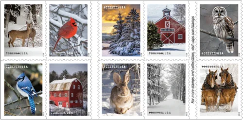 s winterscenes - Forever Stamps