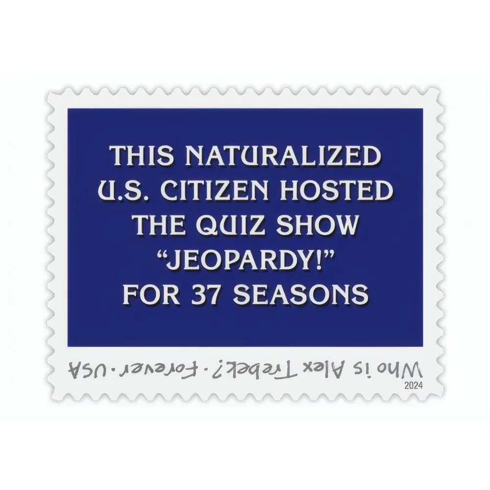 Alex Trebek 2024 1 - Forever Stamps Alex Trebek 2024