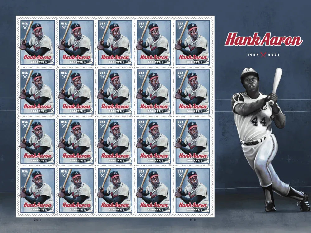 Hank Aaron 2024 1 - Forever Stamps Hank Aaron 2024