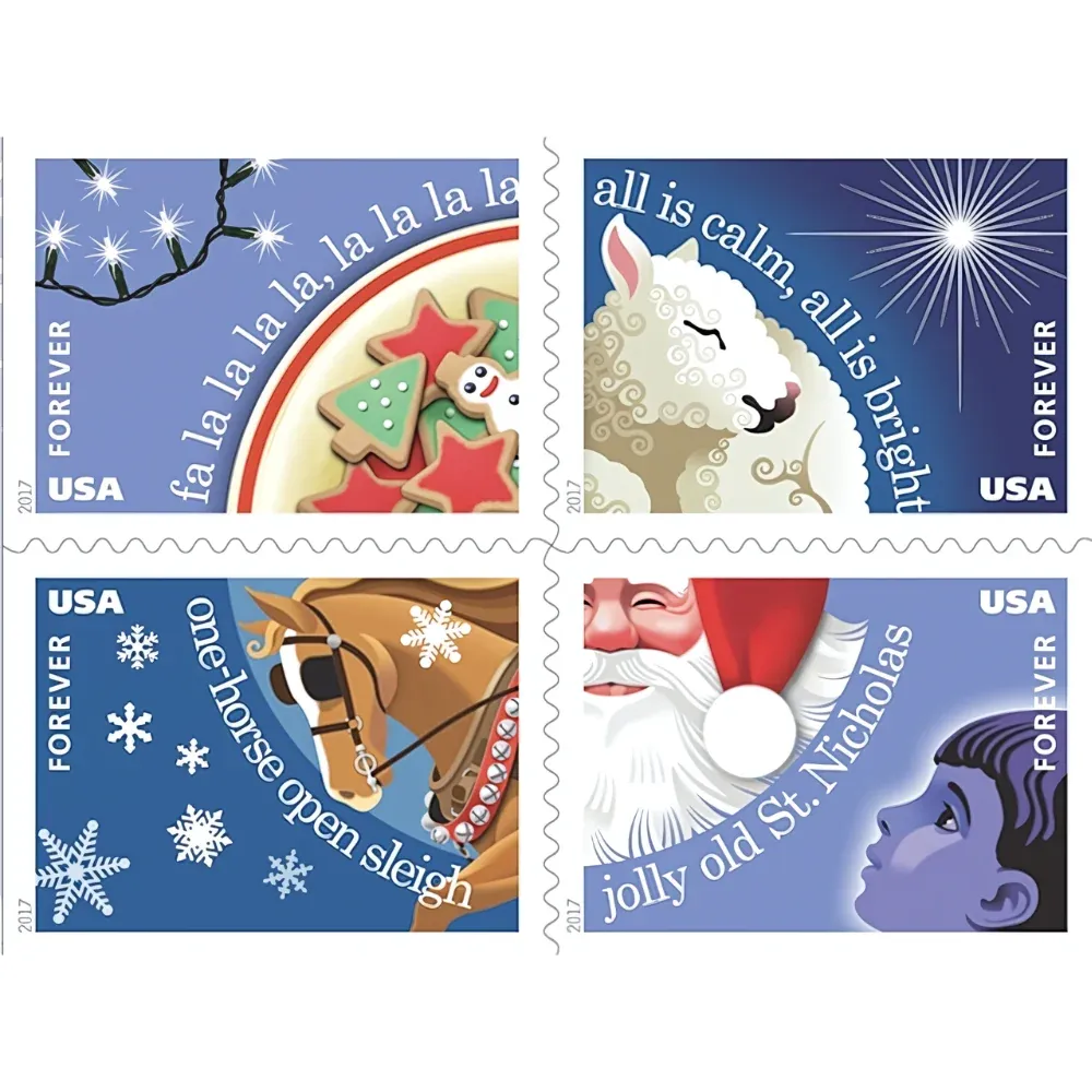 Christmas Carols 2017 1 - Forever Stamps Christmas Carols 2017