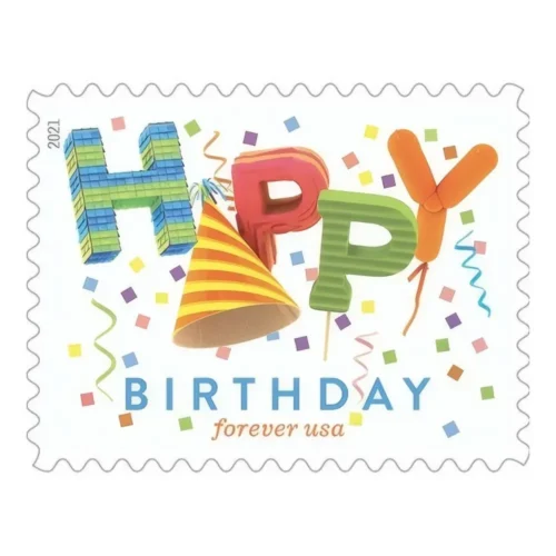 HappyBirthday2021 - Forever Stamps