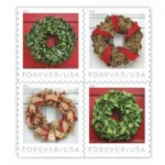 Holiday Wreaths 2019 2 - Forever Stamps HolidayWreaths2019 - Forever Stamps