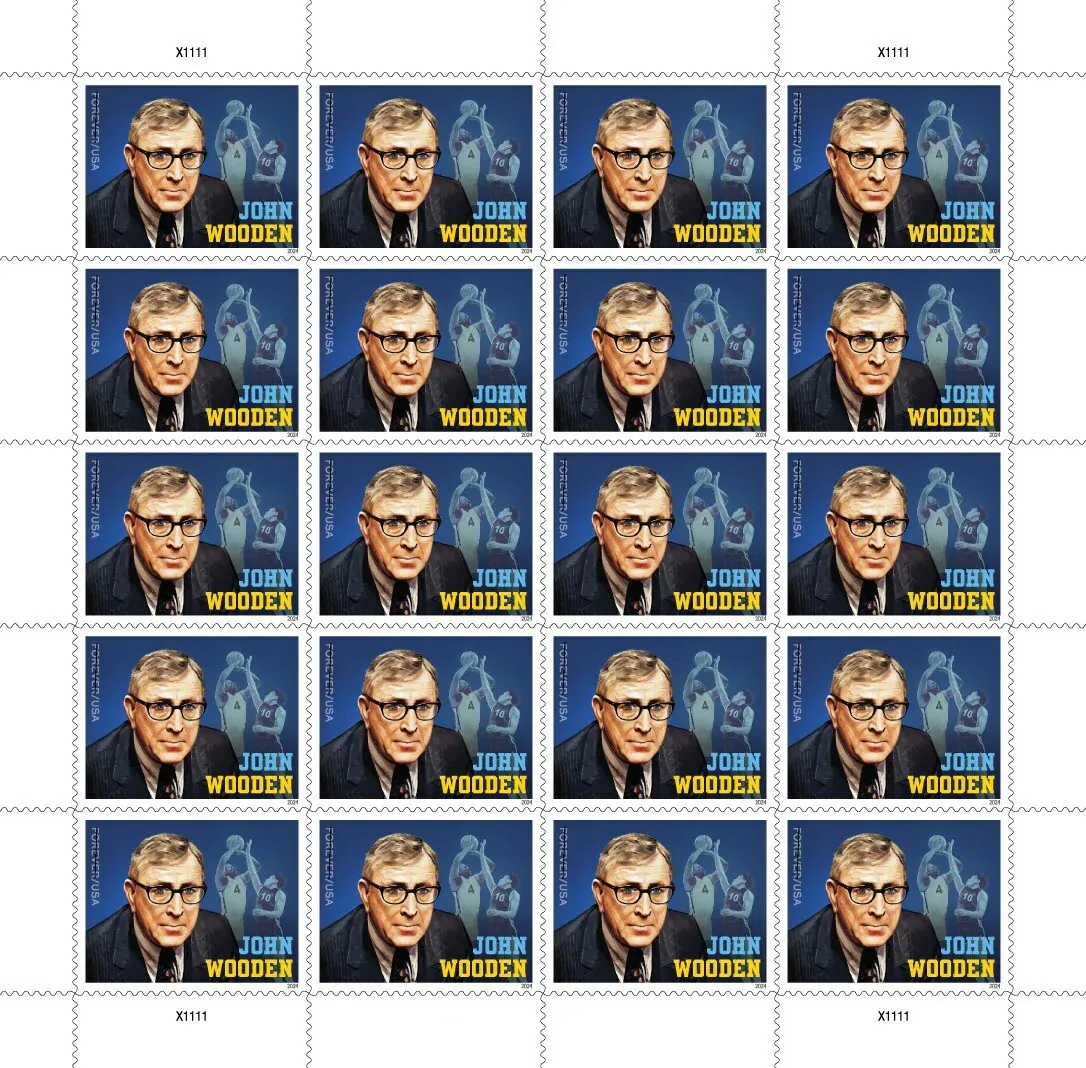 JohnWooden2024 Pane v1 BV v1 - Forever Stamps