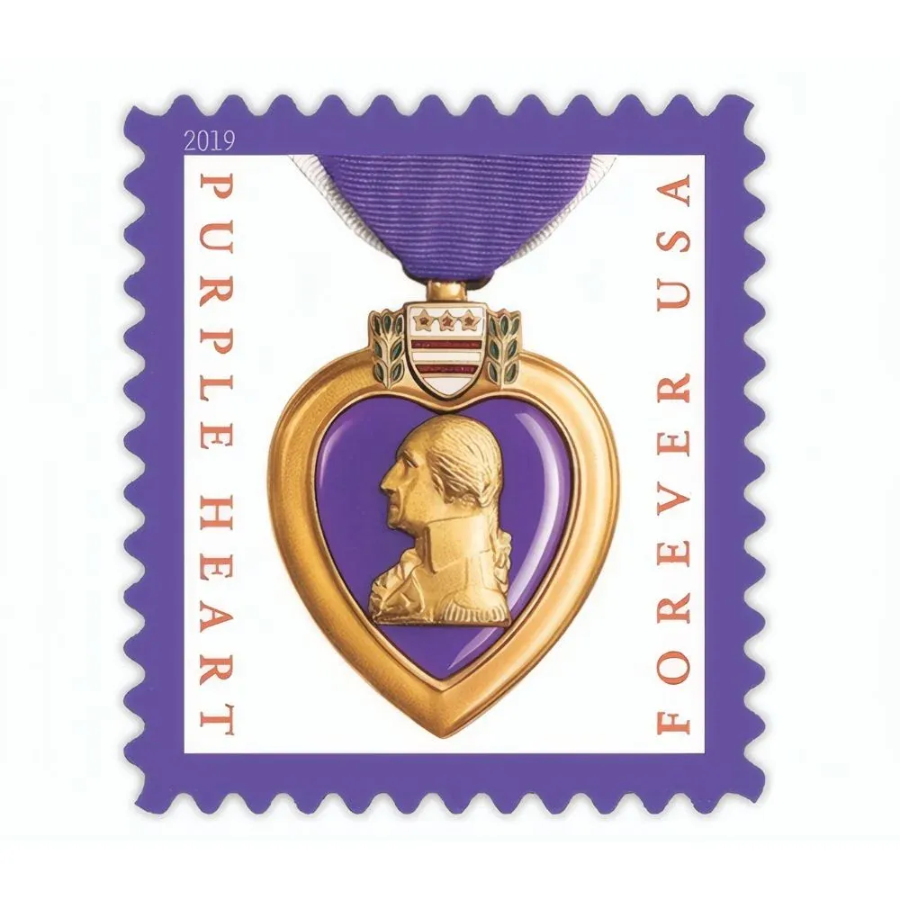 Purple Heart Medal 2019 1 - Forever Stamps Purple Heart Medal 2019