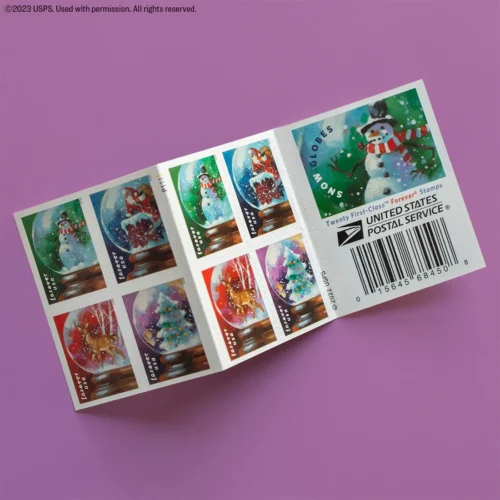 SnowGlobes2023 Booklet - Forever Stamps