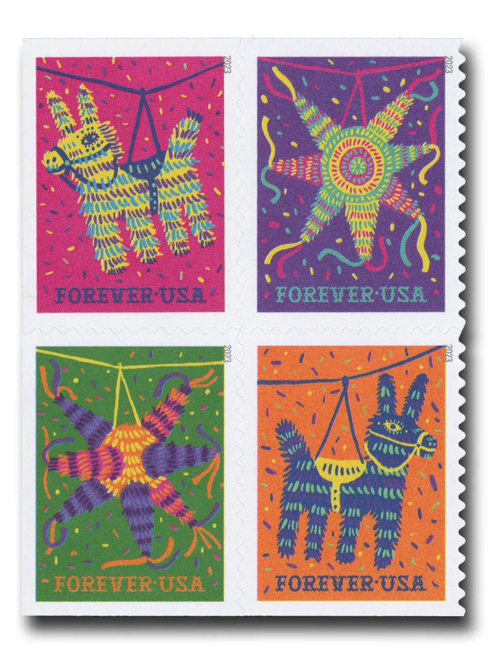 Piñatas 2023 1 - Forever Stamps Piñatas 2023