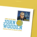 USPS John Wooden 2024 DCP - Forever Stamps