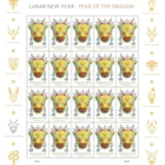 Lunar New Year Of The Dragon 2024 6 - Forever Stamps USPS YearoftheDragon 2024 Stamp Sheet - Forever Stamps