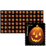 Jack-O’-Lanterns 2016 5 - Forever Stamps jack o lanterns press sheet with die cuts jack o lanterns 2016 united states postage stamp jack o lanterns - Forever Stamps
