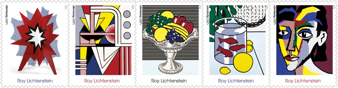 roy-lichtenstein roy lichtenstein - Forever Stamps