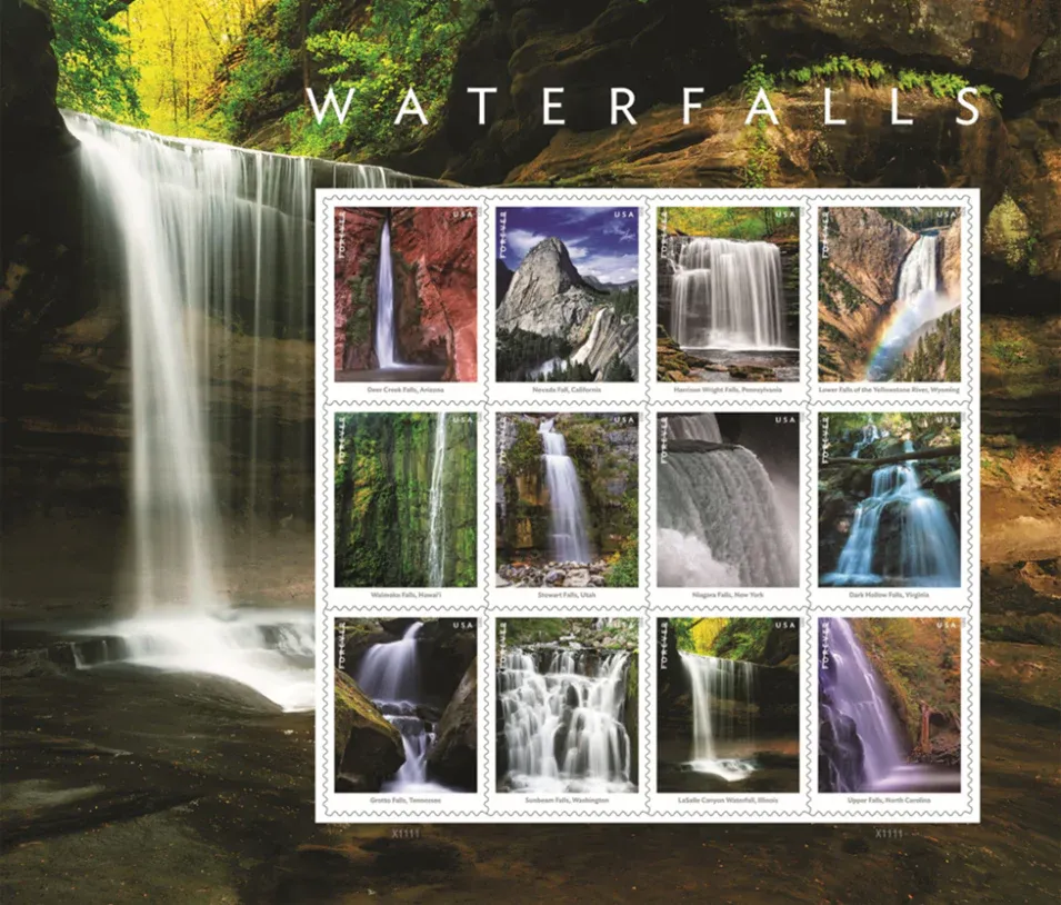 Waterfall 2023 1 - Forever Stamps Waterfall 2023