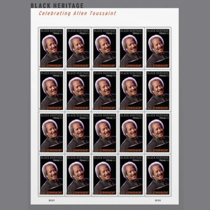 2025 Allen Toussaint (Black Heritage Series) Forever First Class Postage Stamps 1 - Forever Stamps 2025 Allen Toussaint (Black Heritage Series) Forever First Class Postage Stamps