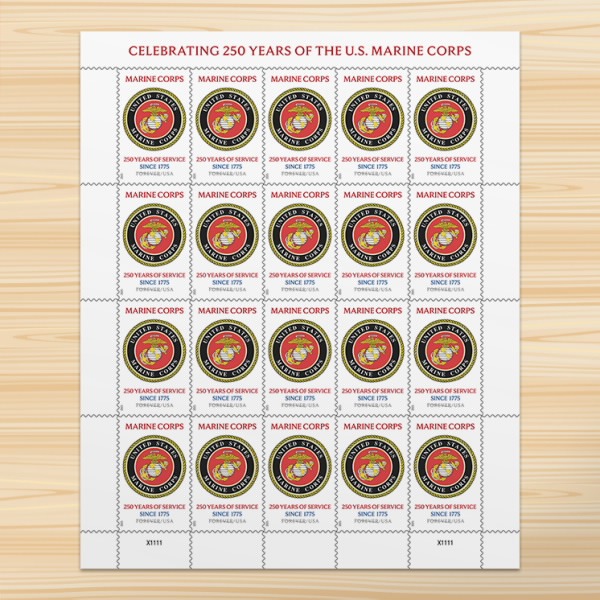 U.S. Marine Corps Stamps 2025 1 - Forever Stamps U.S. Marine Corps Stamps 2025