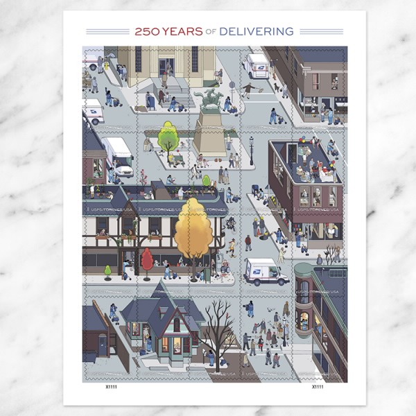 250 Years of Delivering Stamps 2025 1 - Forever Stamps 250 Years of Delivering Stamps 2025